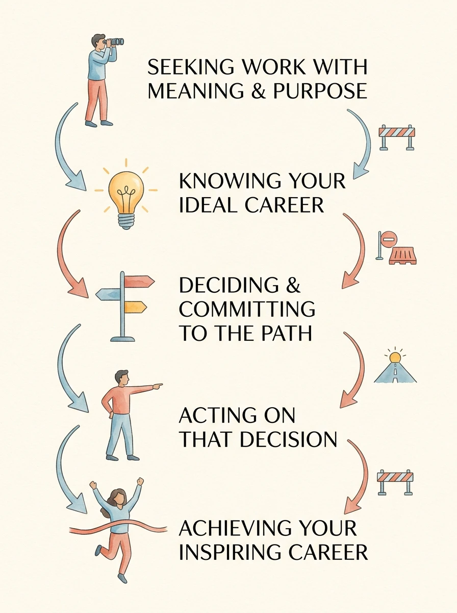 The five stages of moving toward an inspiring career